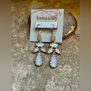 lonna & lilly Gold Simulated Shell Earrings